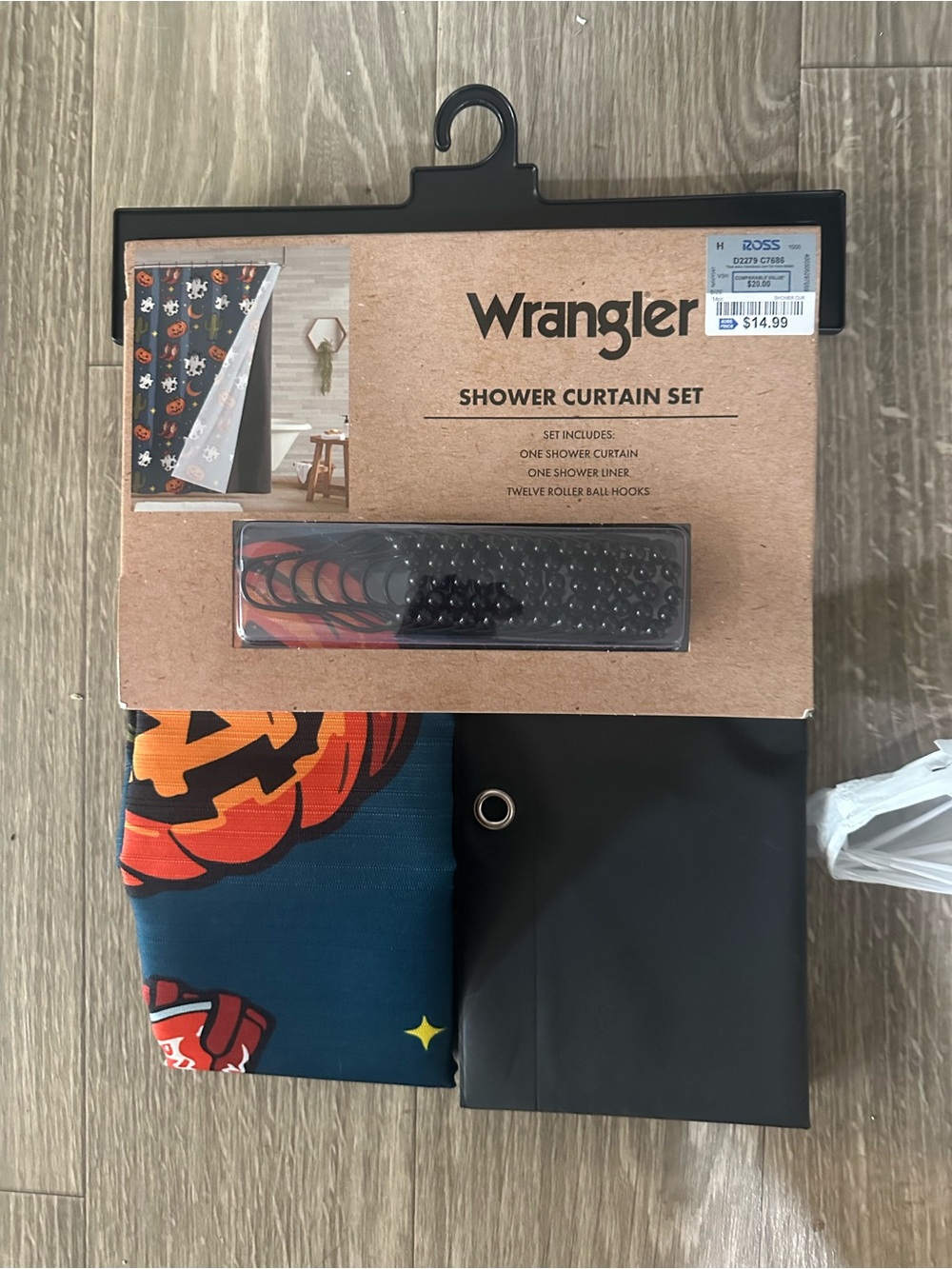 Halloween Wrangler Shower Curtain Set